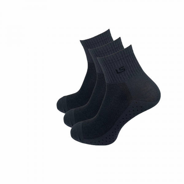 Jarun Socken kaufen Mainz Online Shop Quarter Socken atmungsaktiv grau 3er Pack