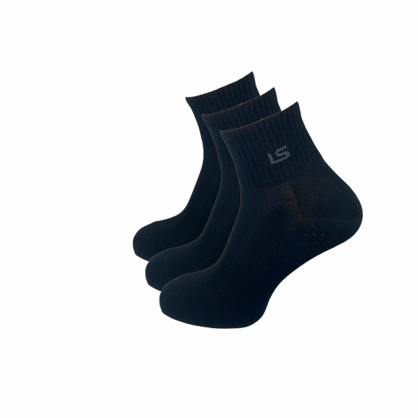 Jarun Socken kaufen Mainz Online Shop Quarter Socken atmungsaktiv schwarz 3er Pack