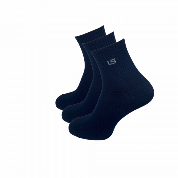 Jarun Socken kaufen Mainz Online Shop Quarter Socken mit breitem Bund blau 3er Pack