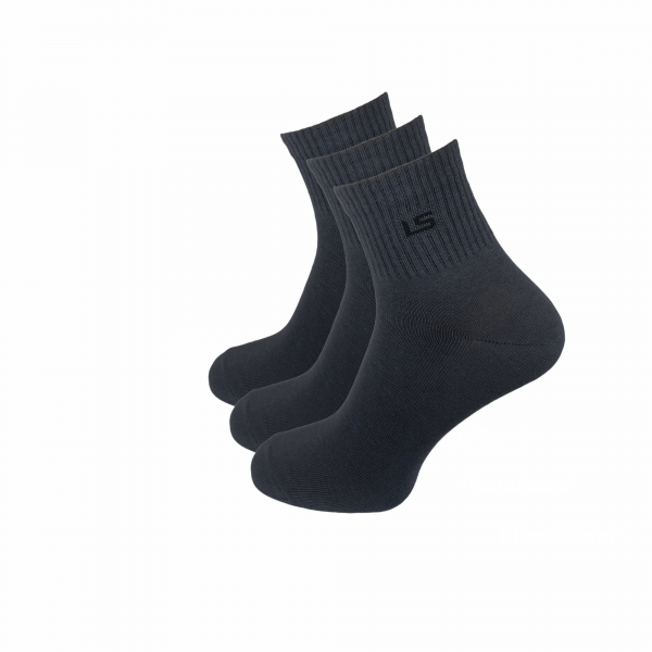 Jarun Socken kaufen Mainz Online Shop Quarter Socken mit breitem Bund grau 3er Pack
