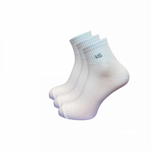 Jarun Socken kaufen Mainz Online Shop Quarter Socken mit breitem Bund weiß 3er Pack