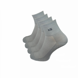 Jarun Socken kaufen Mainz Online Shop Quarter Socken atmungsaktiv hellgrau 4er Pack