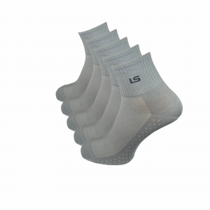 Jarun Socken kaufen Mainz Online Shop Quarter Socken atmungsaktiv hellgrau 5er Pack